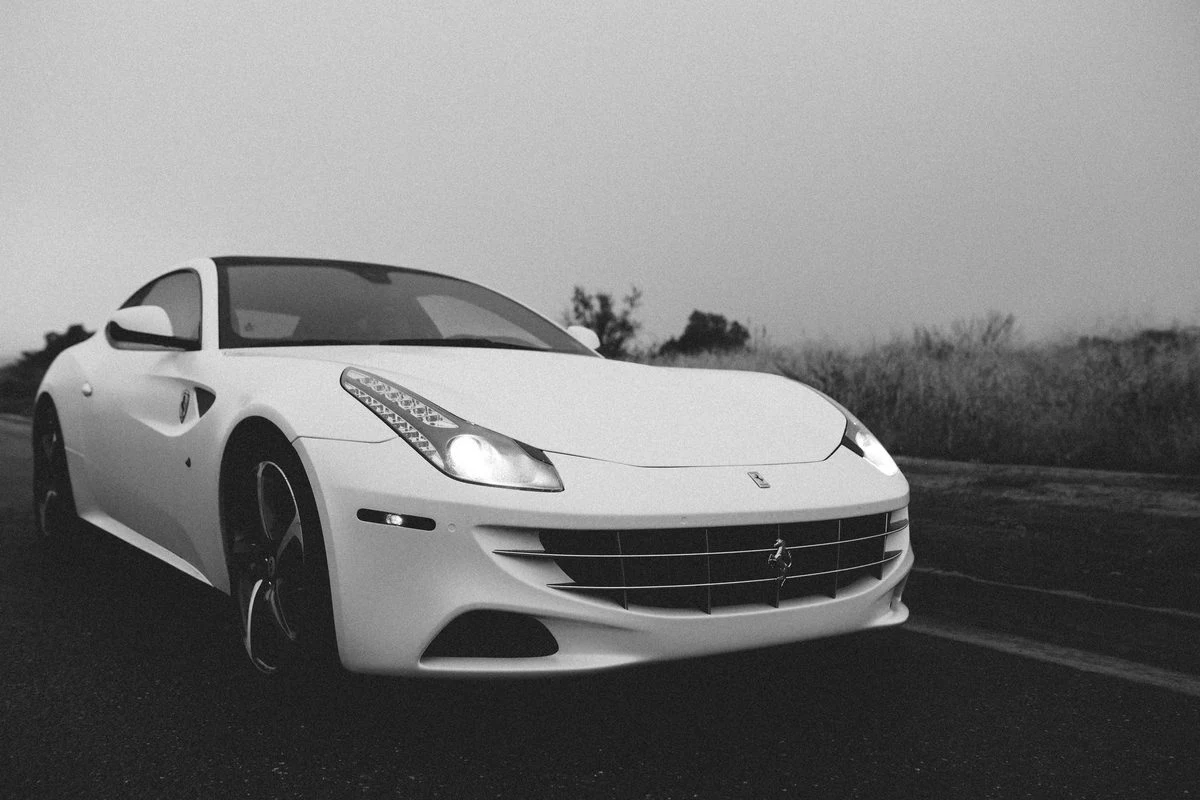 White Ferrari FF wrap by Vaderwerks
