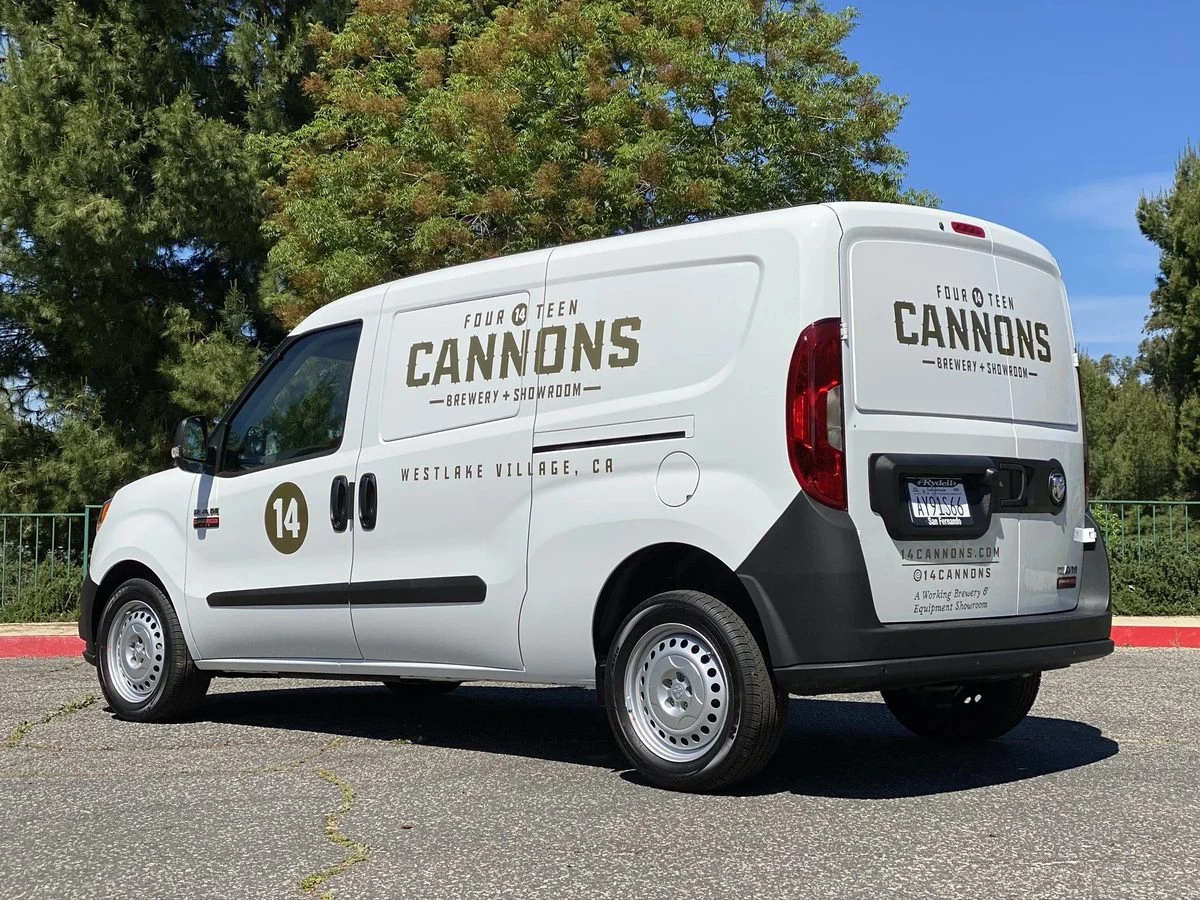 Fourteen Cannons Brewery commercial van wrap in Westlake Village by Vaderwerks