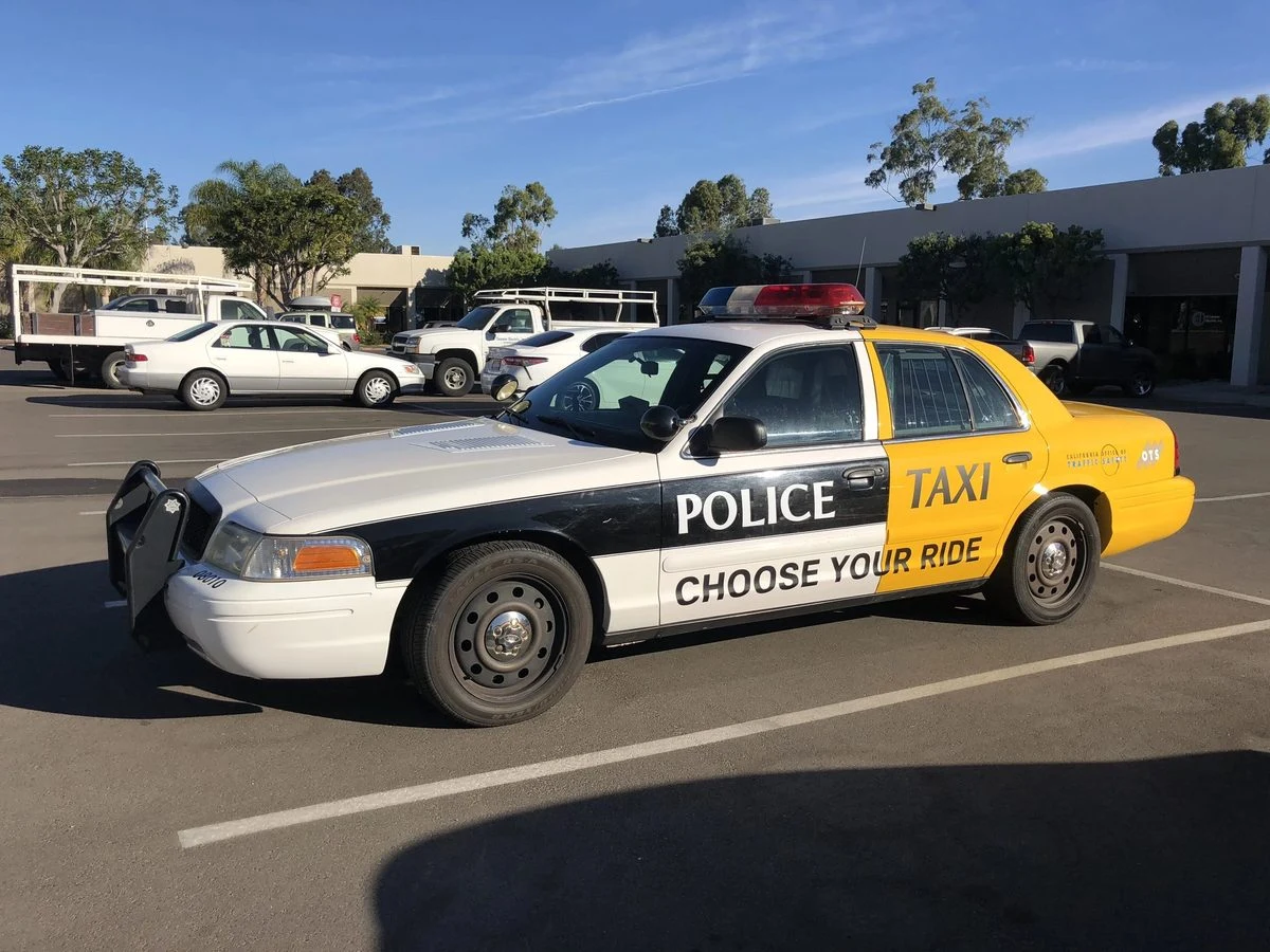 Police Taxi Choose Your Ride custom wrap by Vaderwerks