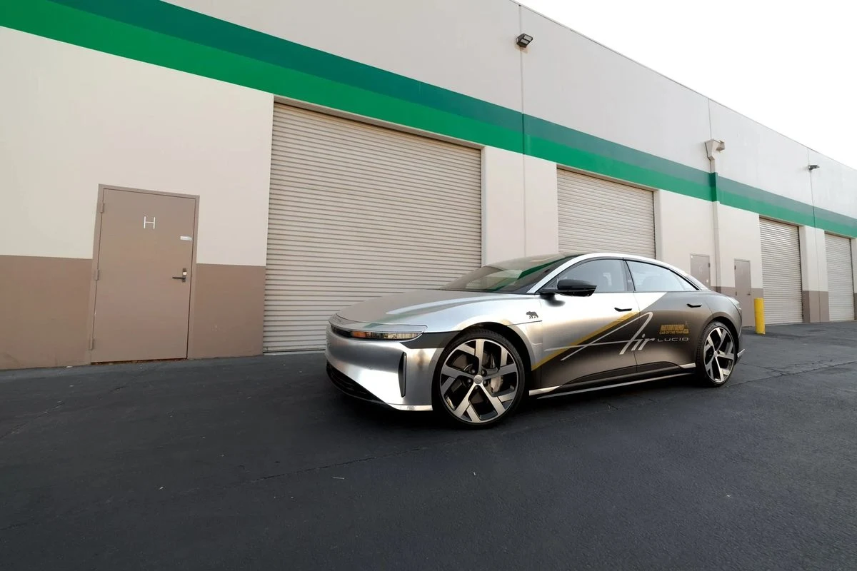 Lucid Air Dream Edition wrap by Vaderwerks in Agoura Hills