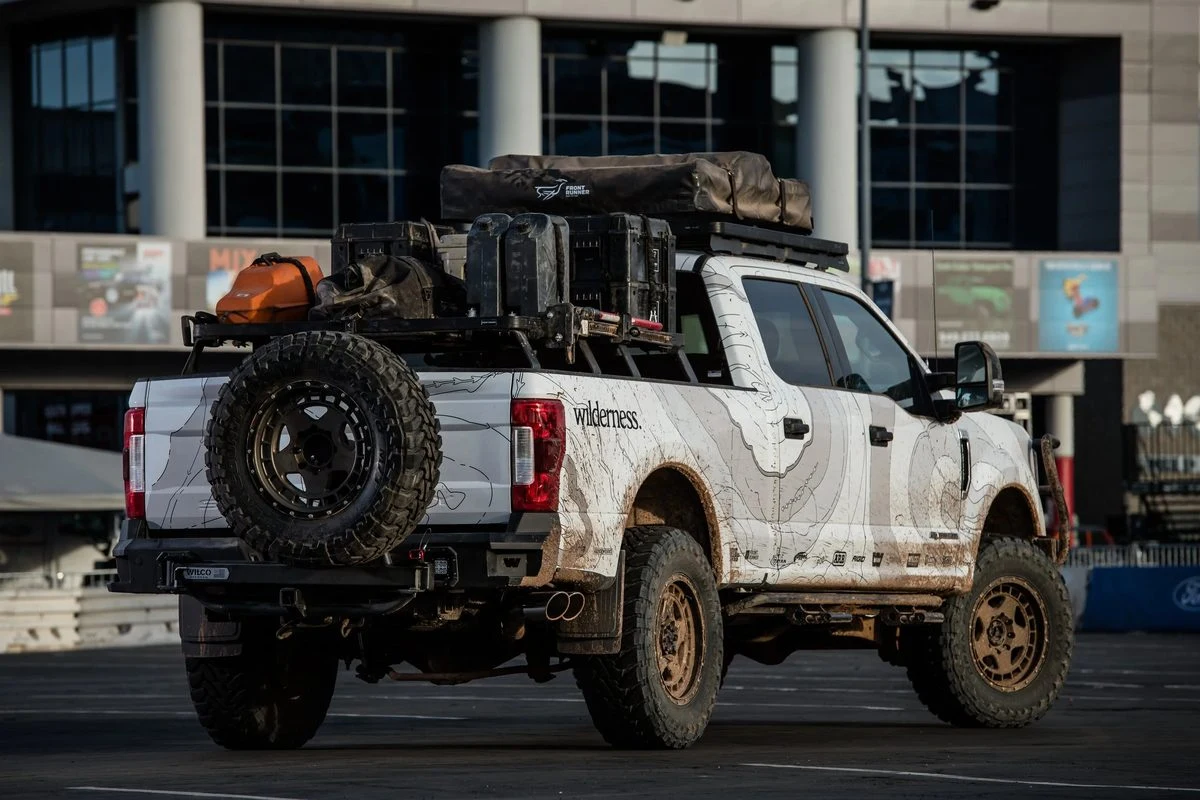 Ford Super Duty overland wrap rear view by Vaderwerks