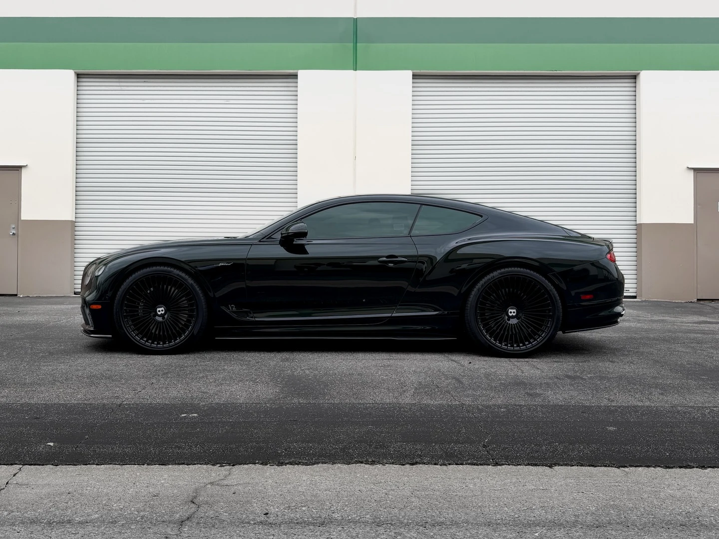 Black Bentley Continental GT with front-end PPF by Vaderwerks