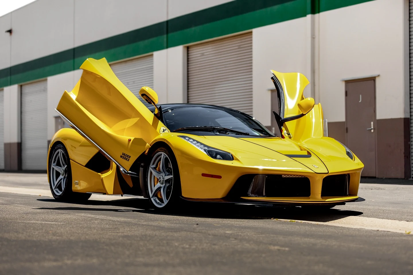 Yellow LaFerrari Aperta gloss wrap by Vaderwerks